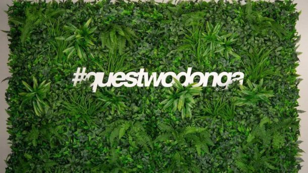 Custom signage for quest wodonga photo backdrop