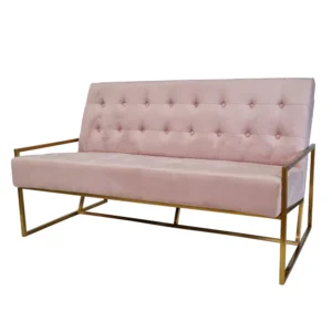 Lily Sofa in blush velvet