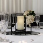 Centre Piece -black candle box