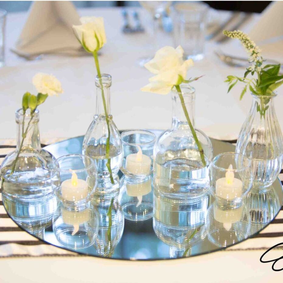 Centre Piece single stem vases Enhance Styling & Events Enhance