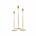 Candle Stick set in gold