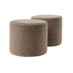 Pod - Lily in taupe velvet